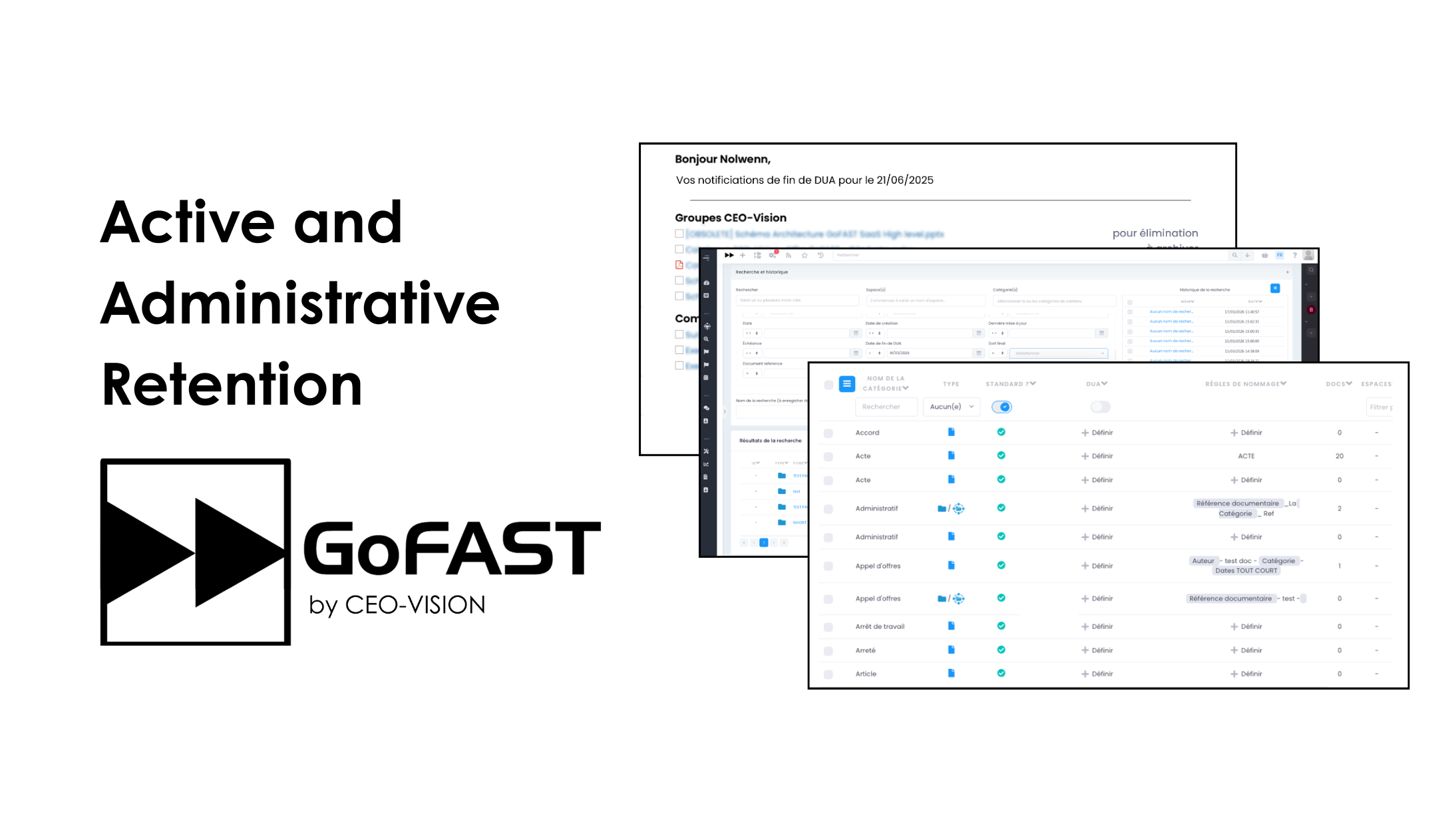 Active and administrative retention, final disposition: GoFAST automates the document lifecycle