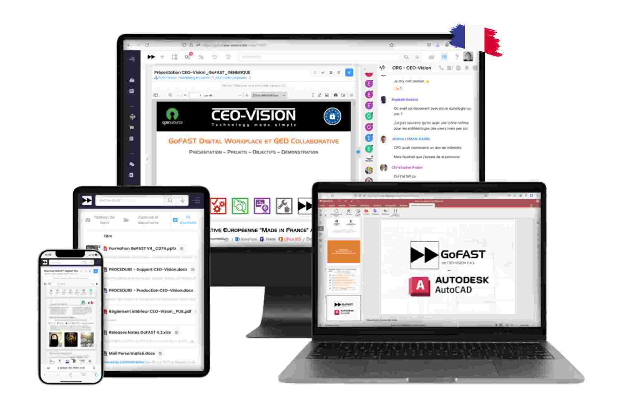 Gofast on multiple devices screen sizes