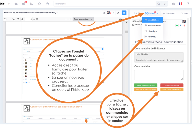 gofast screen explanation