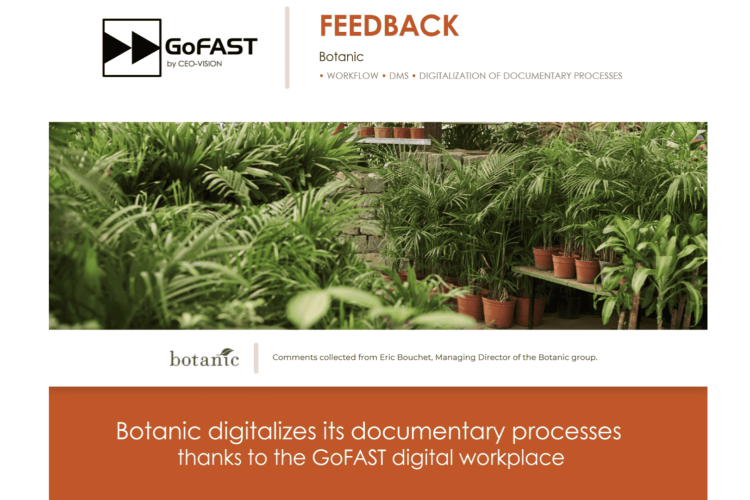 REX Botanic Digital Workplace et GED GoFAST