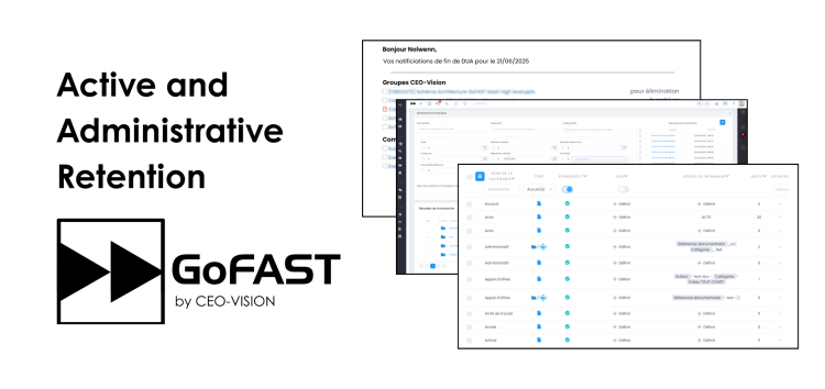 Active and administrative retention, final disposition: GoFAST automates the document lifecycle