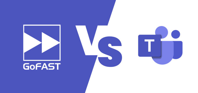 Webinar Face to face Between Teams and GoFAST, which solution enables you to work most effectively